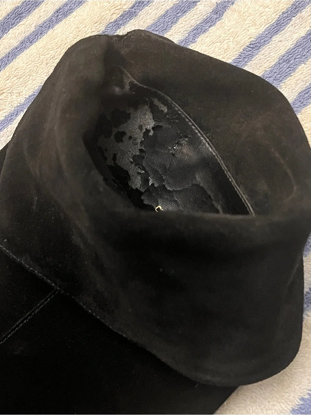 Lauren Ralph Lauren Black Over-the-Knee Suede Boots